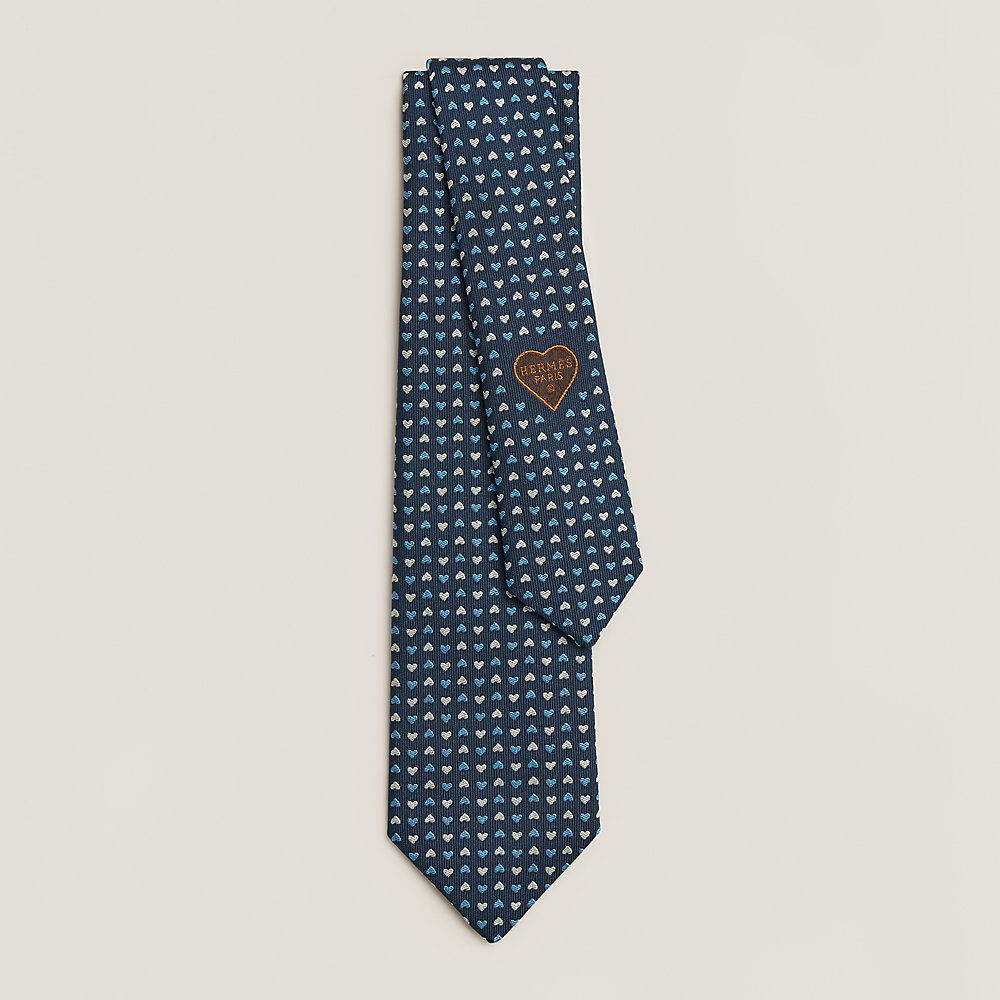 Love-Love tie - Blue | Hermès Canada